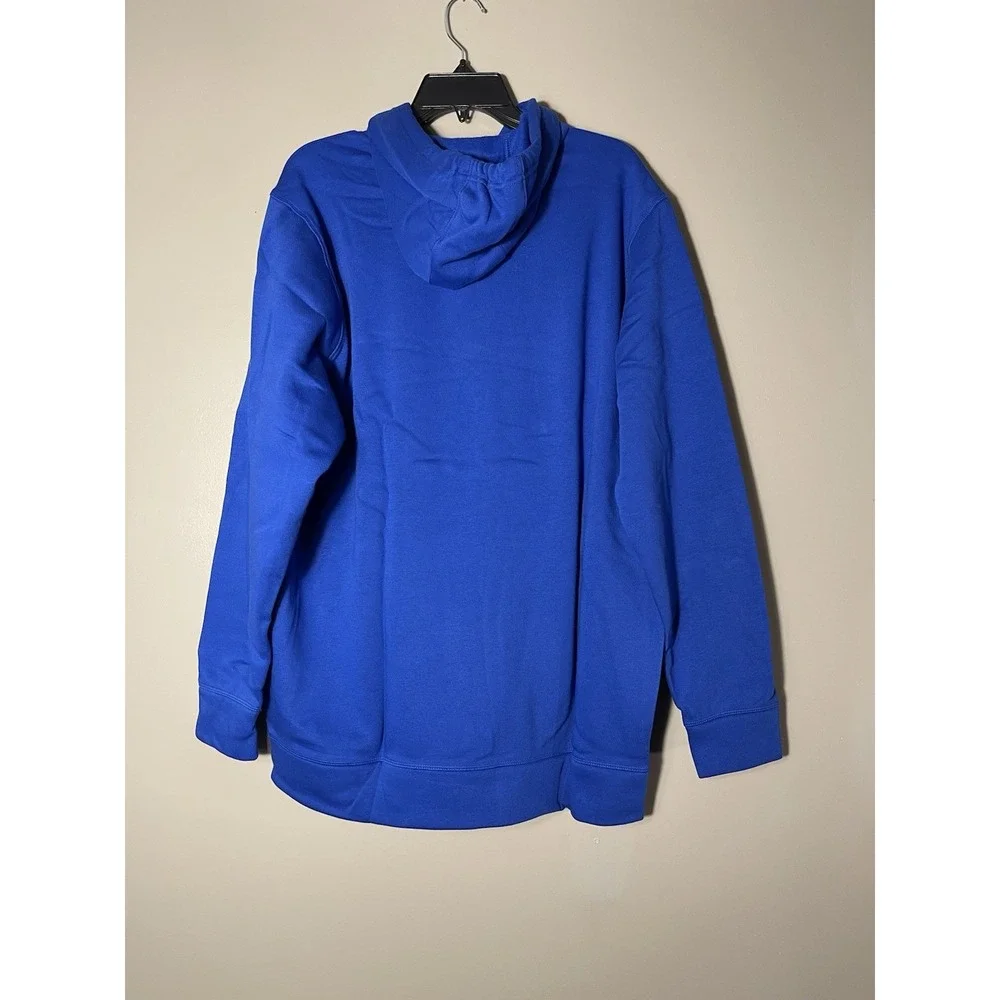 adidas Men's Fleece Hoodie Royal Blue Size XL New